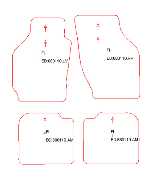 Automatten Suzuki Alto (1996-2000)