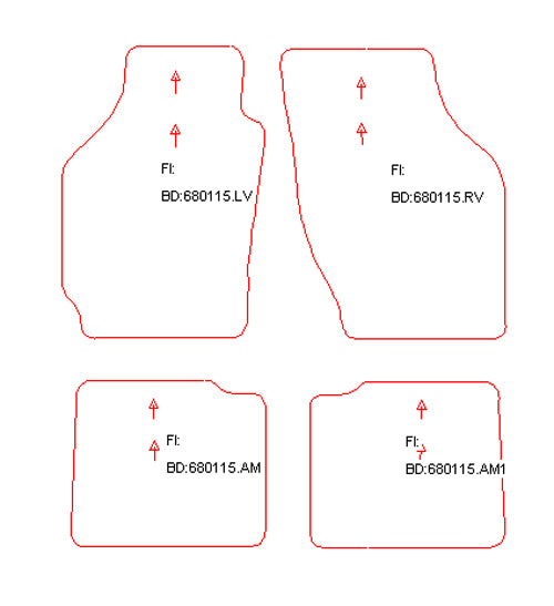 Automatten Suzuki Alto (2000-2002)