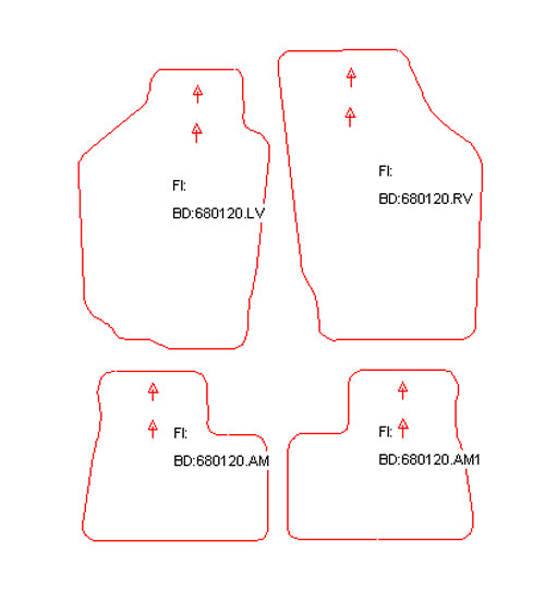Automatten Suzuki Alto (2002-2009)