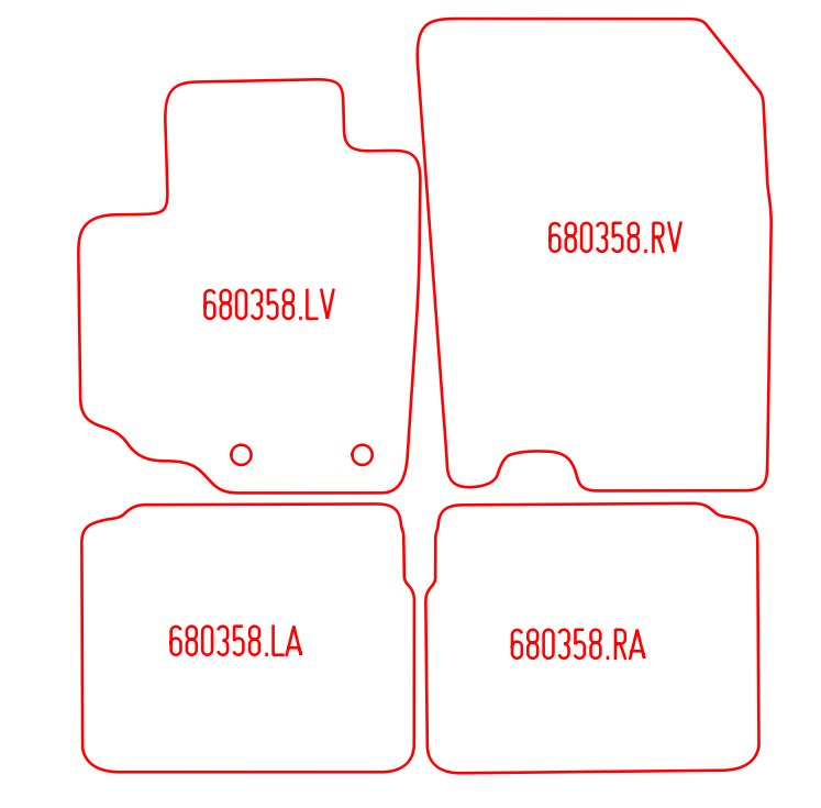 Automatten Suzuki SX4 S-Cross (2013-2020)