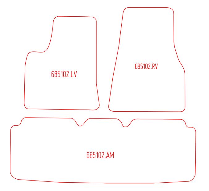 Automatten Tesla Model S (2012-Heden)