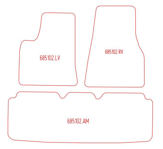 Automatten Tesla Model S (2012-Heden)