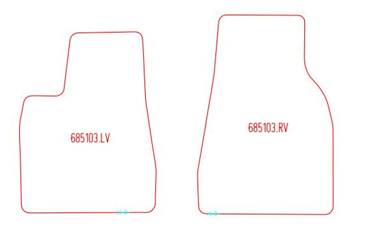 Automatten Tesla Model X (2016-Heden)