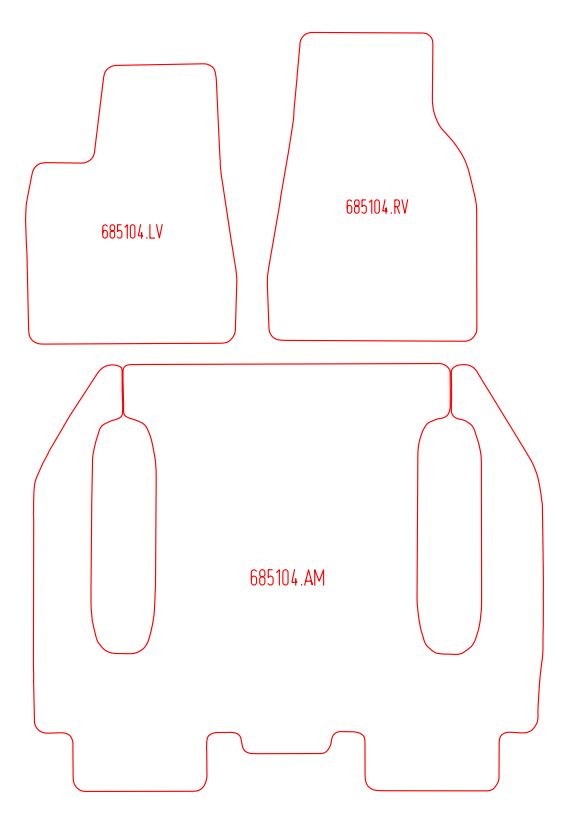 Automatten Tesla Model X (2016-Heden)