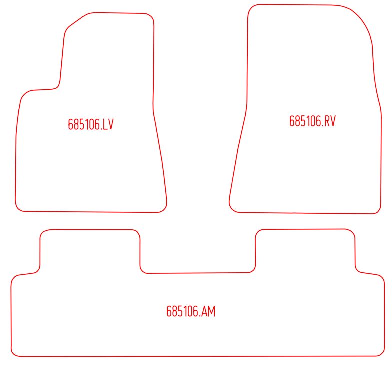 Automatten Tesla Model 3  (2017-Heden)
