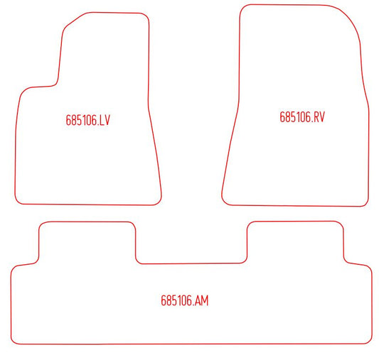 Automatten Tesla Model 3  (2017-Heden)