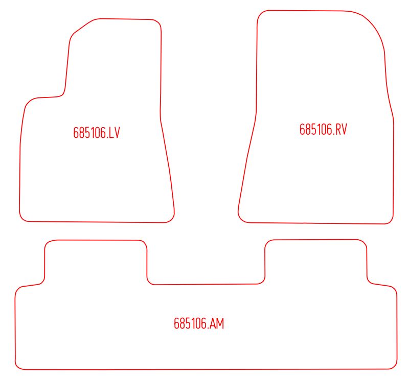 Automatten Tesla Model 3  (2017-Heden)