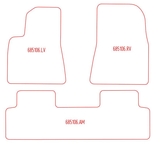 Automatten Tesla Model 3  (2017-Heden)