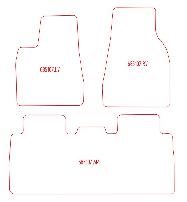 Automatten Tesla Model X (2016-Heden)