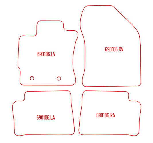 Automatten Toyota Auris hatchback / Auris stationwagon (2013-2019)