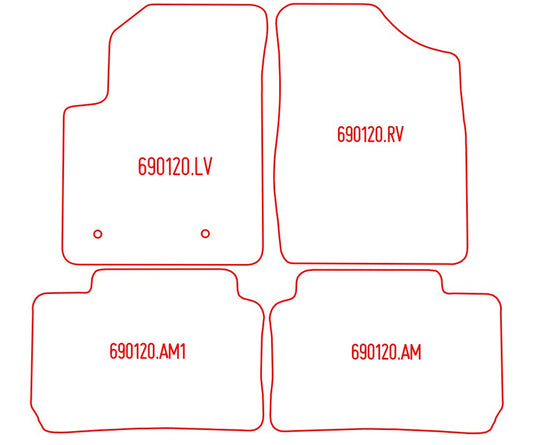 Automatten Toyota Avensis Verso (2001-2006)