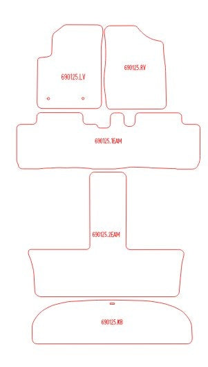Automatten Toyota Avensis Verso (2001-2006)