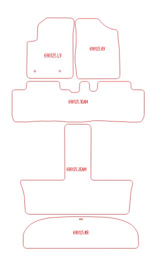 Automatten Toyota Avensis Verso (2001-2006)