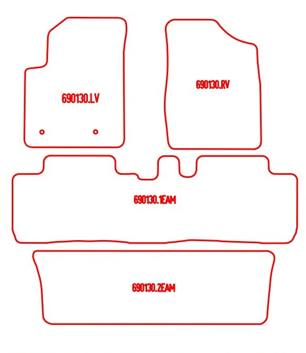 Automatten Toyota Avensis Verso (2001-2006)