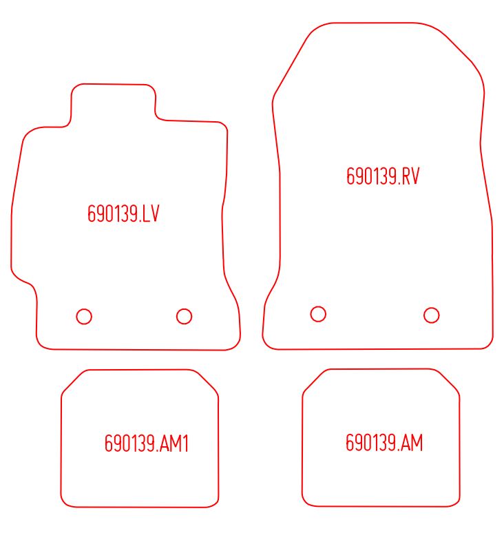 Automatten Toyota GT86 (2012-2021)