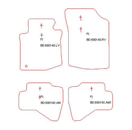 Automatten Toyota Aygo (2005-2012)