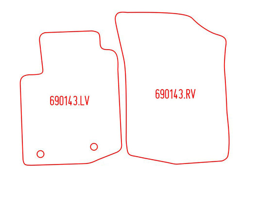 Automatten Toyota Aygo II (2014-2022)