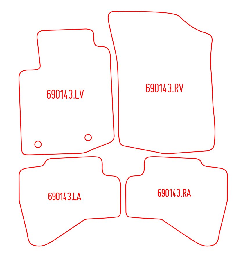 Automatten Toyota Aygo II (2014-2022)