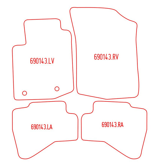 Automatten Toyota Aygo II (2014-2022)
