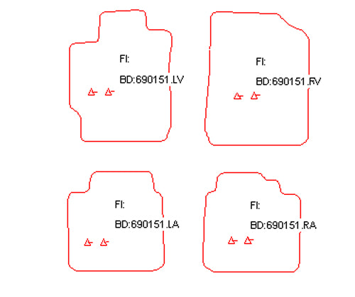 Automatten Toyota Camry (2006-2012)