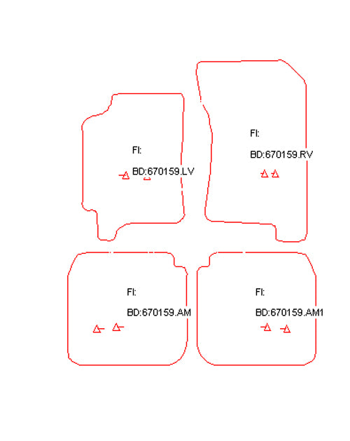 Kofferbakmat Toyota Carina E hatchback / Carina E sedan / Carina E Stationwagon stationwagon / Carina Stationwagon stationwagon (1993-1996)