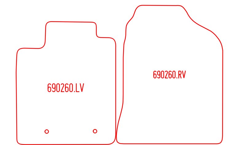 Automatten Toyota Corolla Verso (2002-2004)