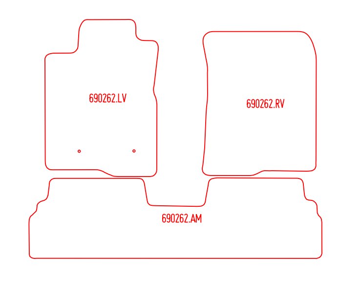 Automatten Toyota Corolla Verso (2004-2009)