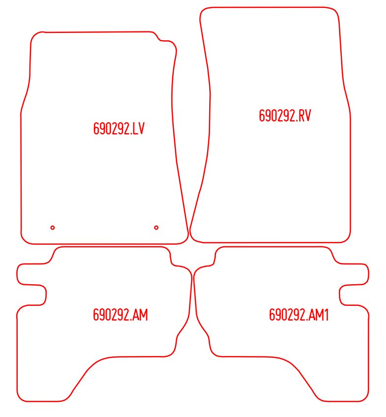 Automatten Toyota Hi-Lux (1987-2005)