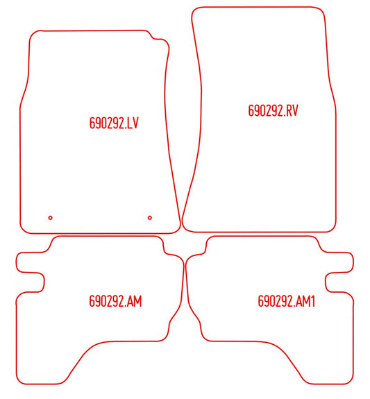 Automatten Toyota Hi-Lux (1987-2005)