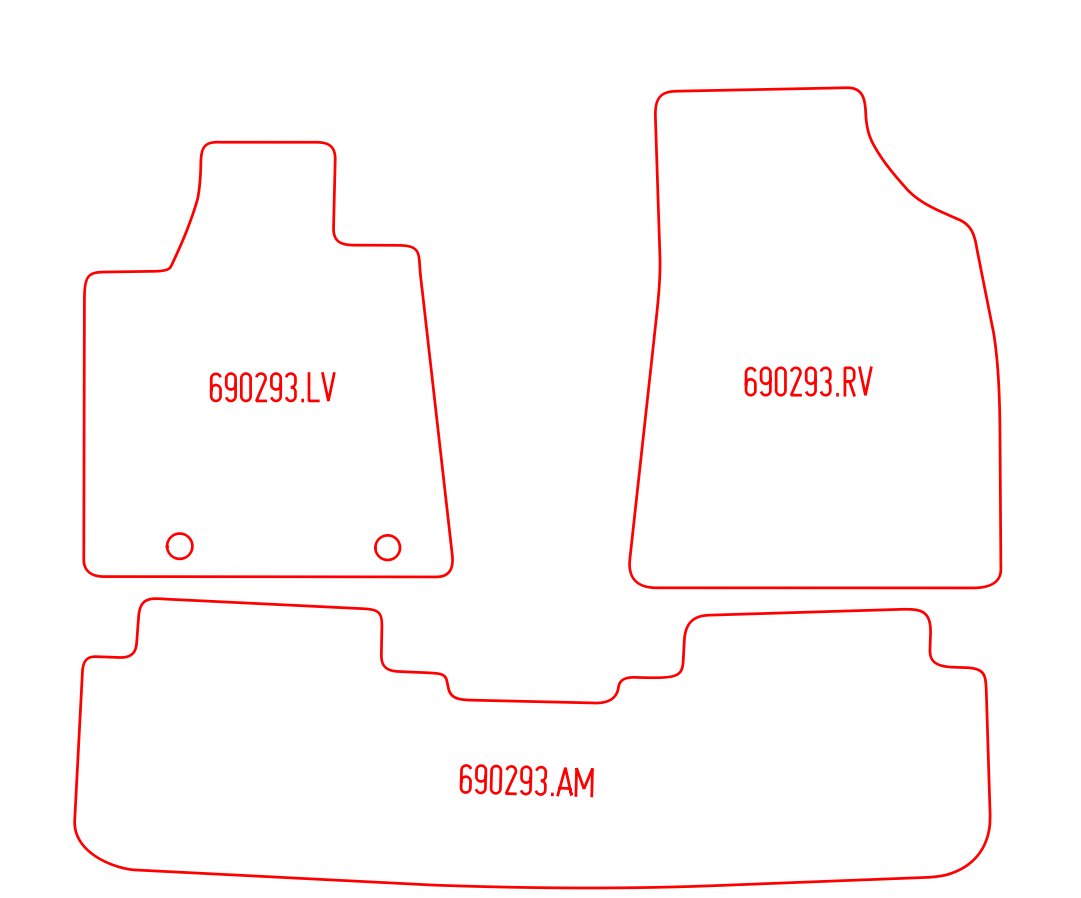 Automatten Toyota Highlander (2008-2014)