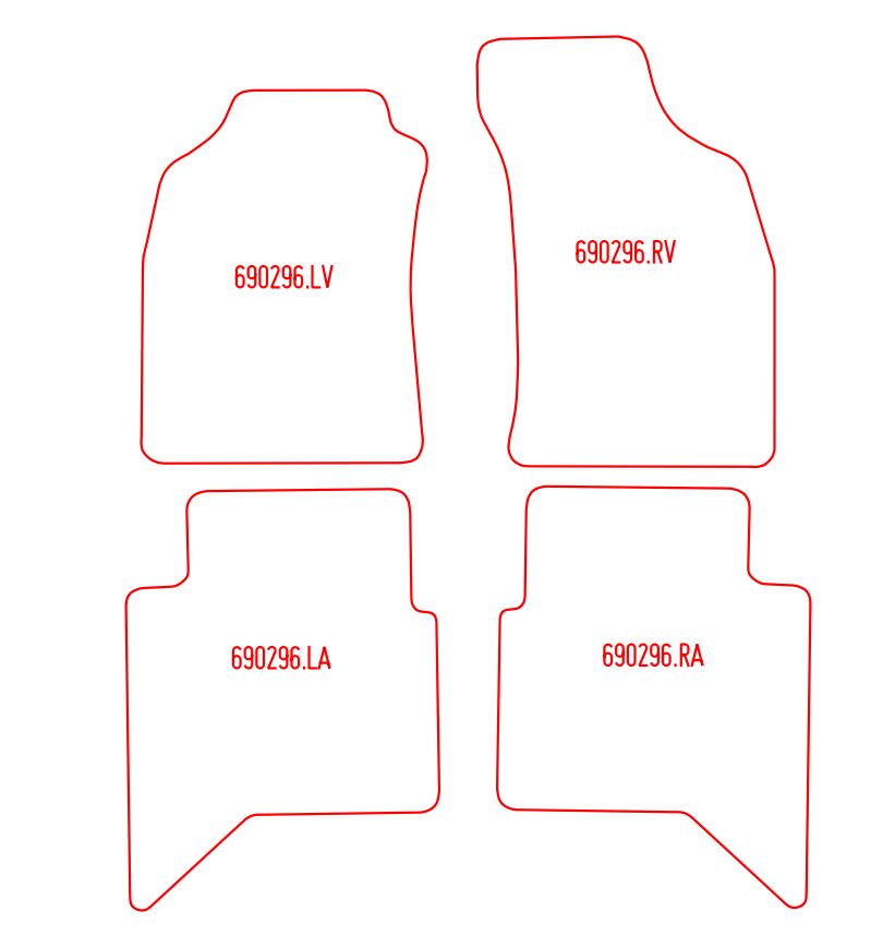 Automatten Toyota Hi-Lux (2006-2016)