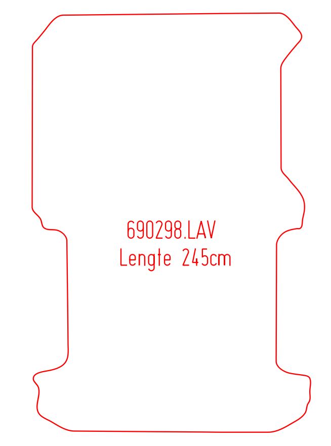 Laadvloermat Toyota Hi-Ace (2007-2014)