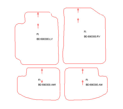 Automatten Toyota Yaris (1999-2003)