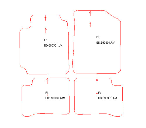 Automatten Toyota Yaris (1999-2003)