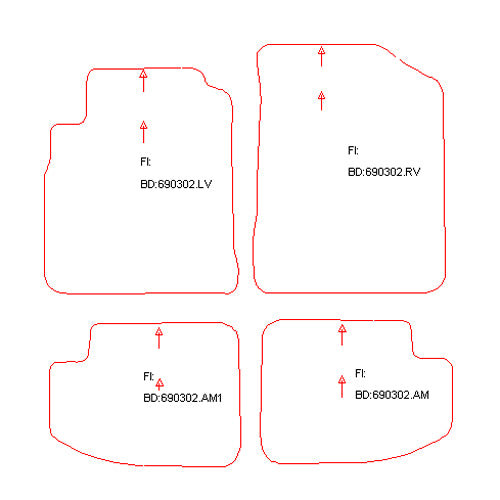 Automatten Toyota Yaris (2003-2005)