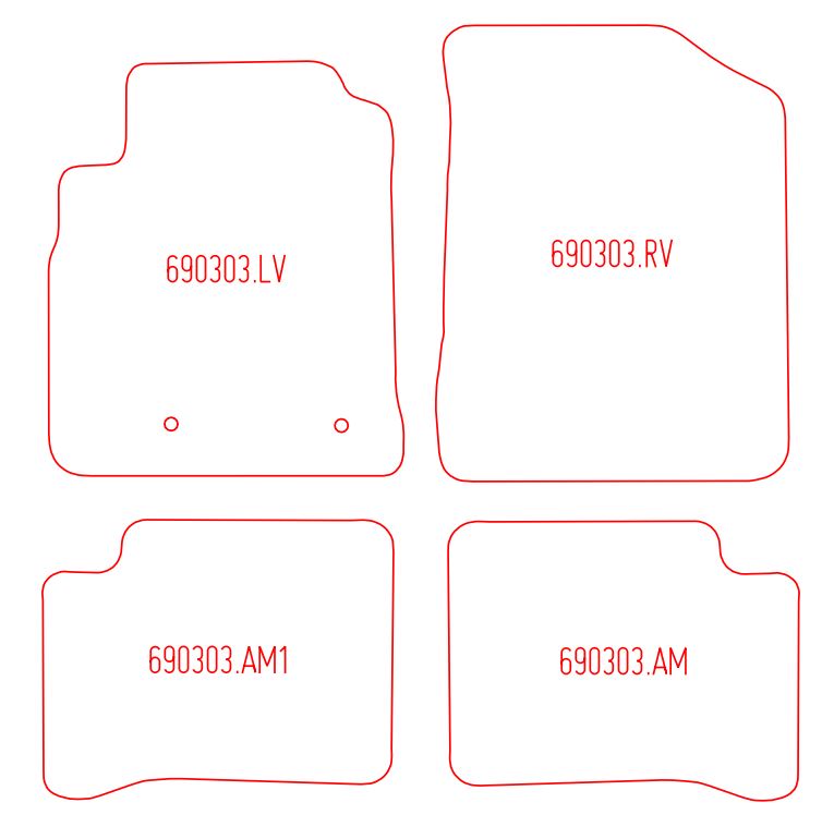 Automatten Toyota Yaris (2003-2005)