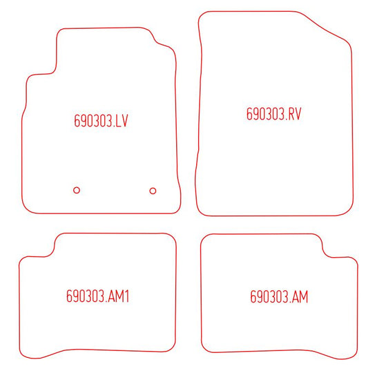 Automatten Toyota Yaris (2003-2005)