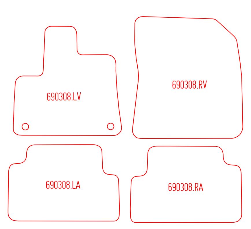 Automatten Toyota Proace City Verso (2020-Heden)