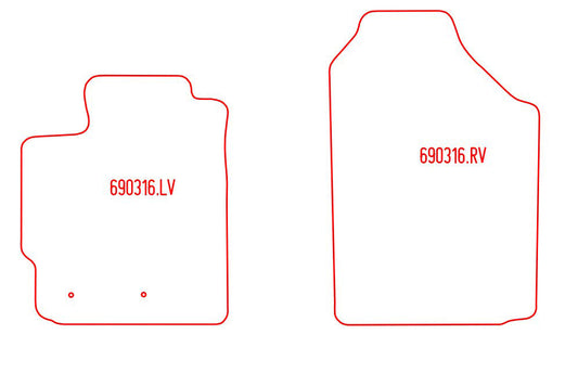 Automatten Toyota Yaris (2005-2011)