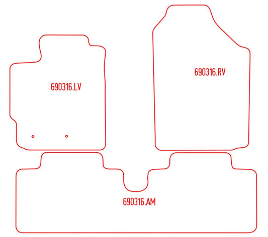 Automatten Toyota Yaris (2005-2011)