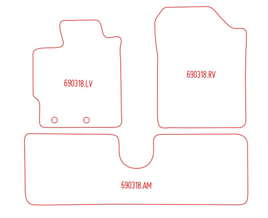 Automatten Toyota Yaris (2012-2020)