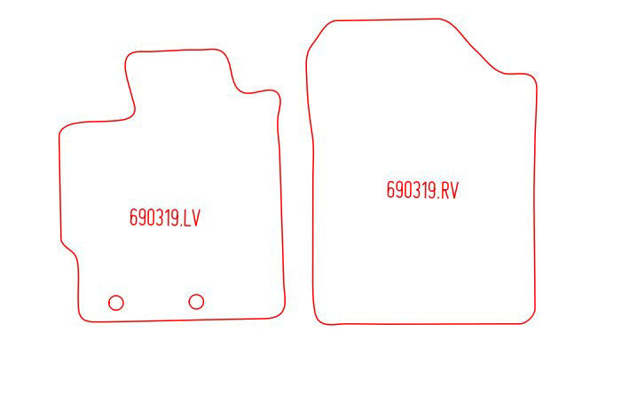 Automatten Toyota Yaris (hybride) (2015-2014)