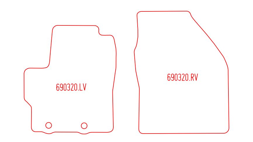 Automatten Toyota Yaris (ook hybrid) hatchback / Yaris Cross suv (2021-Heden)