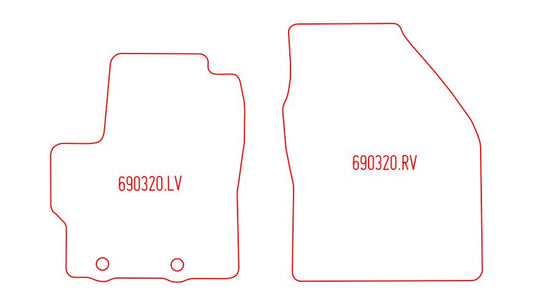 Automatten Toyota Yaris (ook hybrid) hatchback / Yaris Cross suv (2021-Heden)