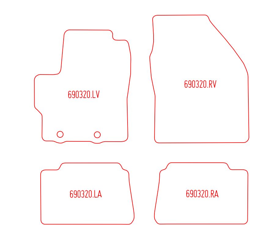 Automatten Mazda 2 Hybrid (2022-Heden)