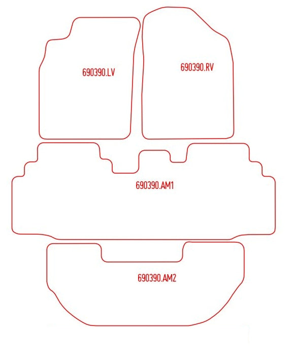 Automatten Toyota Picnic (1996-2001)