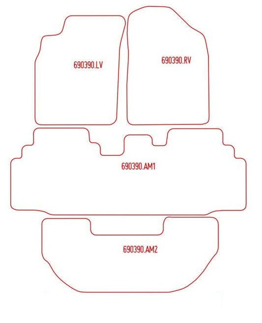 Automatten Toyota Picnic (1996-2001)