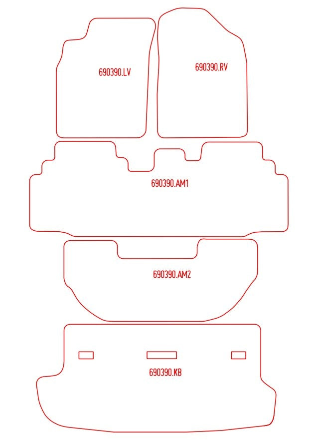 Automatten Toyota Picnic (1996-2001)