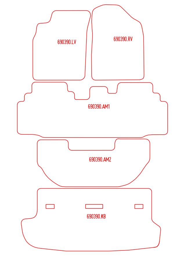 Automatten Toyota Picnic (1996-2001)