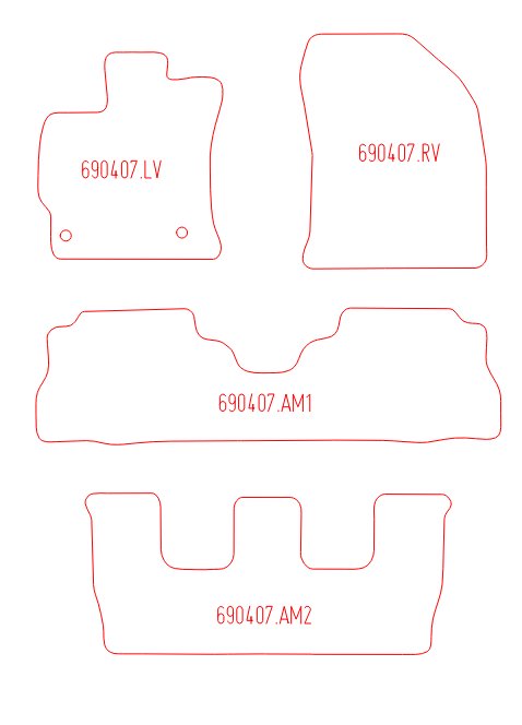 Automatten Toyota Prius Plus / Prius Wagon (2012-2021)